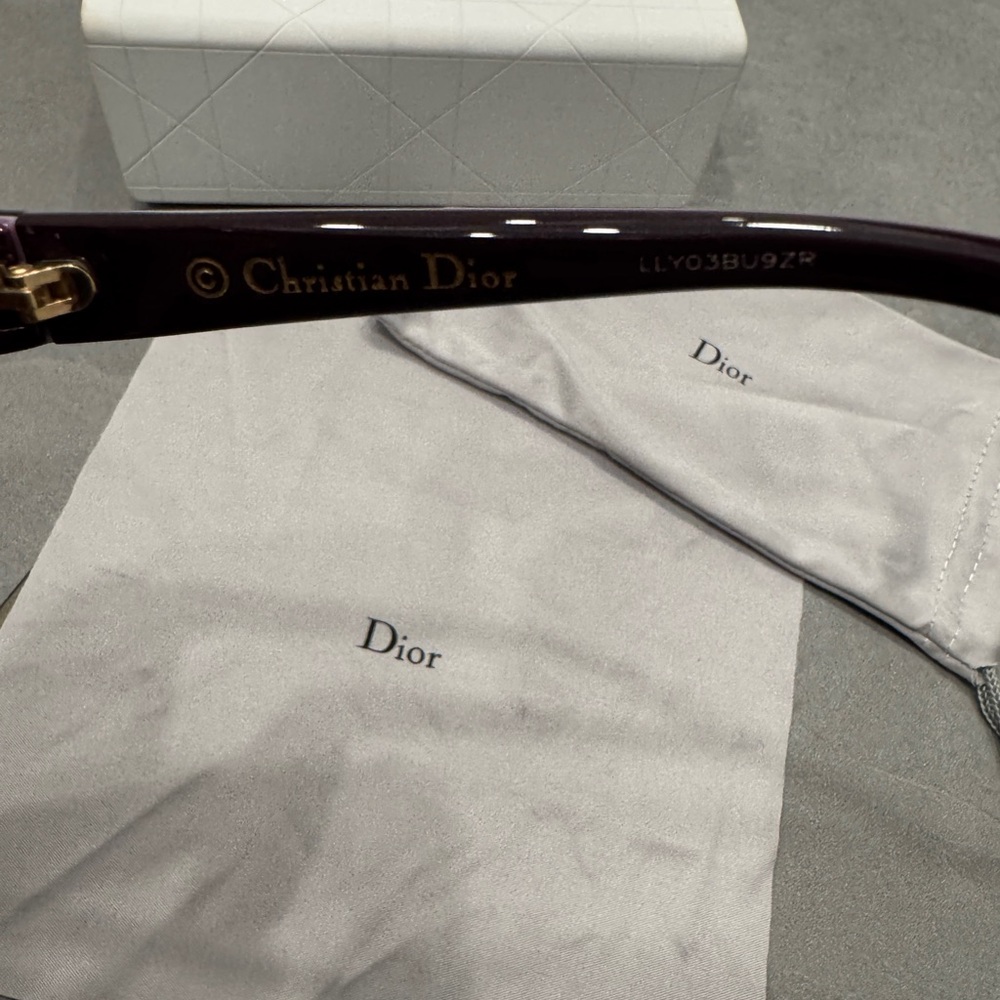 Dior Deep Red and Purple Sunglasses - Picture 3 of 10